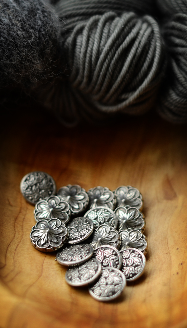 Pewter Shank Buttons from KnitWit