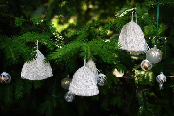 Collection of knitted hat ornaments